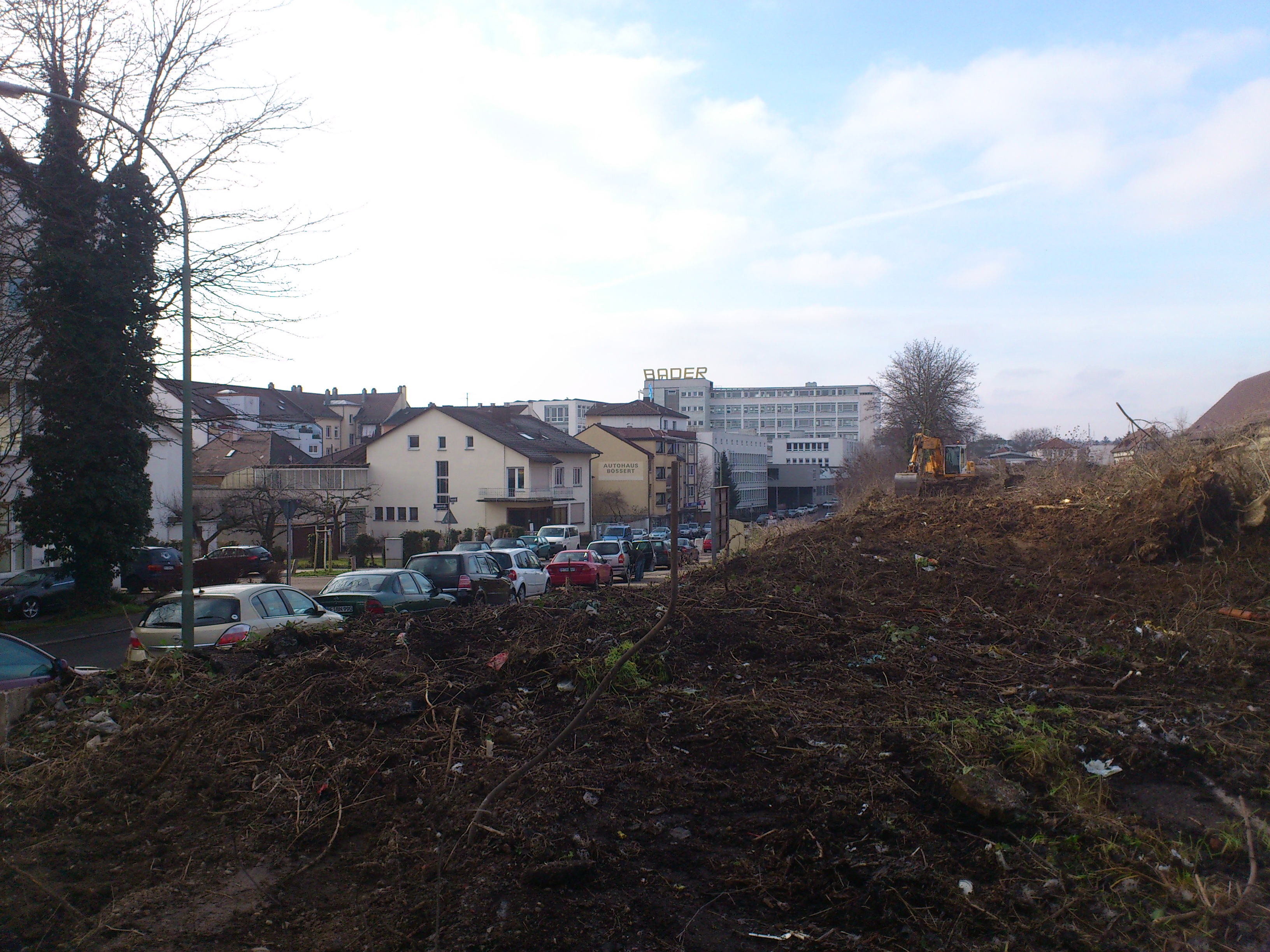 Bahngelände Frankstraße Pforzheim - Areal südlich und nördlich der Bahnlinie